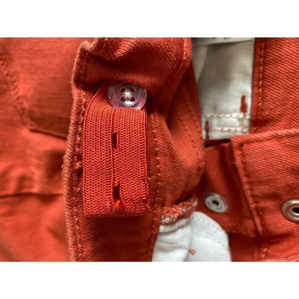 Old Navy girls rust colored distressed adjustable waist skirt/fall colors/size m